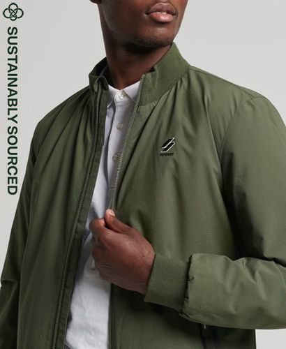 Men's Code Training Harrington Jacket Green / Dark Moss - Size: L - Superdry - Modalova