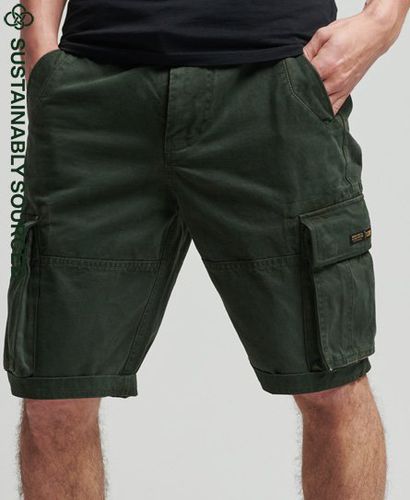 Men's Organic Cotton Vintage Core Cargo Heavy Shorts Green / Surplus Goods Olive - Size: 28 - Superdry - Modalova