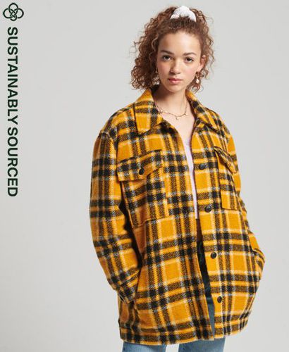 Women's Overshirt Jacket / Check - Size: L - Superdry - Modalova