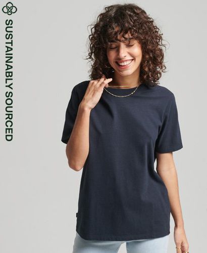 Women's Organic Cotton Vintage Logo T-Shirt Navy / Eclipse Navy - Size: 10 - Superdry - Modalova