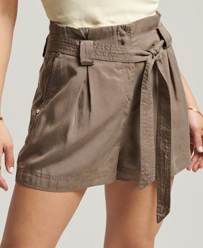 Women's Desert Paperbag Shorts Khaki / Bungee Cord - Size: 6 - Superdry - Modalova