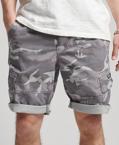 Men's Core Cargo Shorts Light Grey / Ice Camo - Size: 28 - Superdry - Modalova