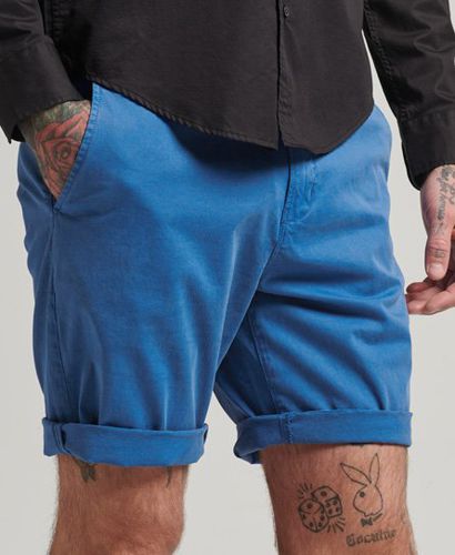 Men's Organic Cotton Studios Core Chino Shorts / Neptune Blue - Size: 28 - Superdry - Modalova