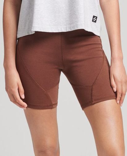 Women's Tech Cycling Shorts Brown / Rock Brown - Size: 6 - Superdry - Modalova