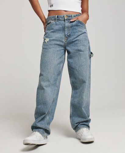 Women's Organic Cotton Vintage Carpenter Jeans / Sycamore Mid Stone - Size: 32/30 - Superdry - Modalova