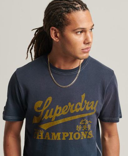 Men's Limited Edition Vintage 04 Rework Classic T-Shirt Dark Blue / Dark Navy - Size: L - Superdry - Modalova