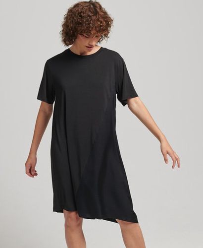 Women's Fabric Mix Dress Black - Size: 10 - Superdry - Modalova
