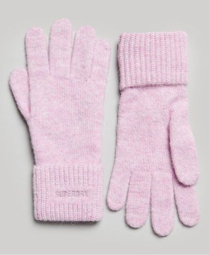 Women's Essential Ribbed Gloves / Lilac Marl - Size: 1SIZE - Superdry - Modalova