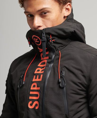 Men's Ultimate SD Windcheater Jacket Black / Jet Black/Bold Orange - Size: L - Superdry - Modalova