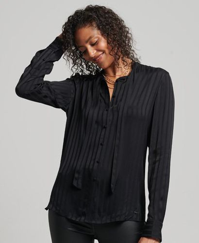 Women's Studios Long Sleeve Tie Neck Shirt - Size: 10 - Superdry - Modalova