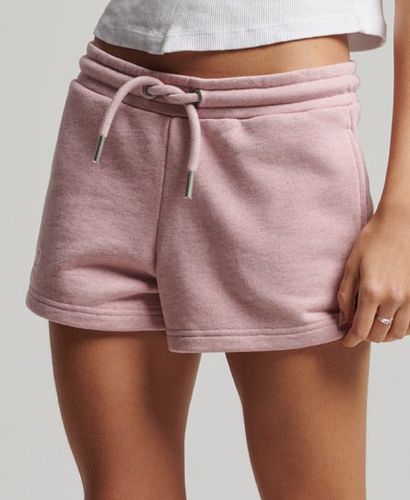 Women's Vintage Logo Embroidered Jersey Shorts Pink / LA Soft Pink Marl - Size: 16 - Superdry - Modalova