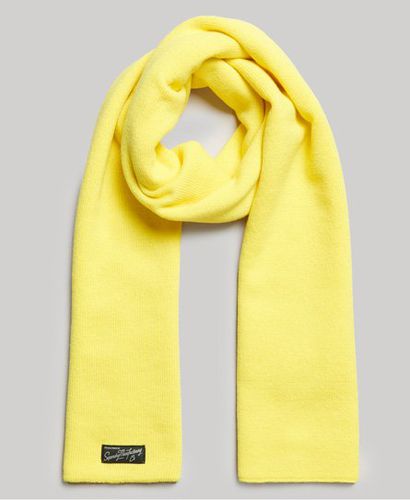 Women's Women's Classic Knitted Vintage Scarf, Yellow - Size: 1SIZE - Superdry - Modalova