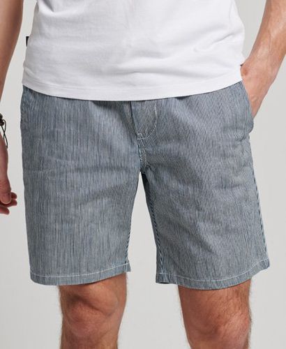 Men's Overdyed Shorts / Blue Ticking Stripe - Size: M - Superdry - Modalova