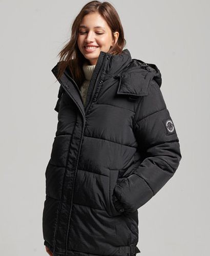 Women's Expedition Cocoon Padded Coat Black - Size: 10 - Superdry - Modalova