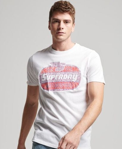 Men's Limited Edition Vintage 08 Rework Classic T-Shirt White / Winter White/Soot - Size: Xxl - Superdry - Modalova