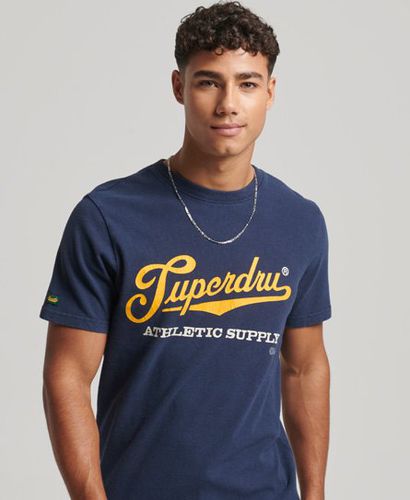 Men's Vintage Scripted College T-Shirt / Nautical - Size: S - Superdry - Modalova