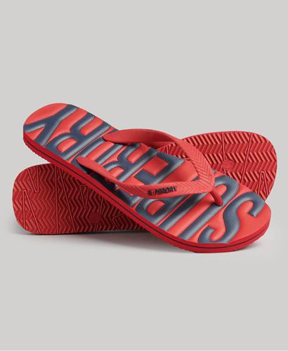 Men's Vintage Flip Flops Red / Varsity Red - Size: M - Superdry - Modalova