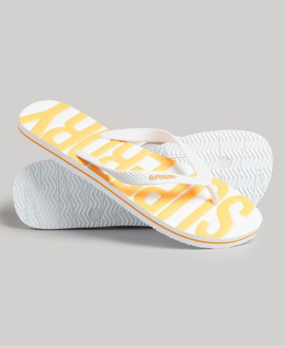 Men's Vintage Flip Flops White - Size: XL - Superdry - Modalova