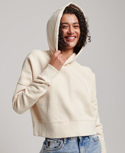 Damen Kurzes Hoodie im Washed-Look - Größe: 44 - Superdry - Modalova