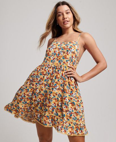 Women's Mini Beach Cami Dress / 70s Floral - Size: 10 - Superdry - Modalova