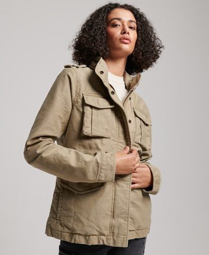 Women's Vintage M65 Jacket Tan / Canyon Sand - Size: 10 - Superdry - Modalova