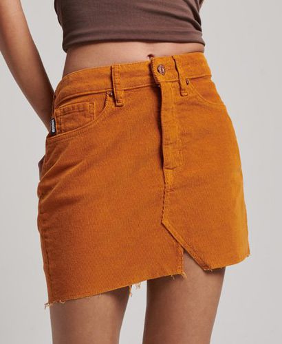 Women's Vintage Cord Mini Skirt Brown / Pumpkin Spice Brown - Size: 30 - Superdry - Modalova
