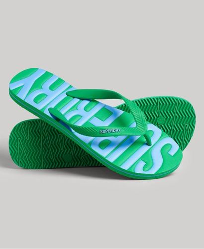 Men's Vintage Flip Flops Green / Botanical Green - Size: M - Superdry - Modalova