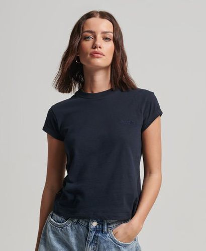 Women's Vintage Logo Cap Sleeve T-Shirt / Eclipse - Size: 14 - Superdry - Modalova