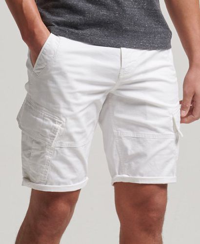 Men's Organic Cotton Core Cargo Shorts White / Optic - Size: 28 - Superdry - Modalova