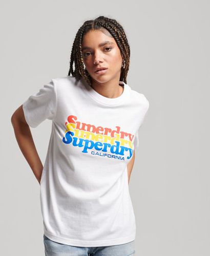 Women's Vintage Scripted Infill T-Shirt / Optic - Size: 8 - Superdry - Modalova