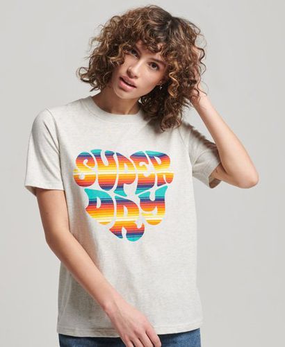 Damen Vintage Infill T-Shirt mit Schriftzug - Größe: 38 - Superdry - Modalova