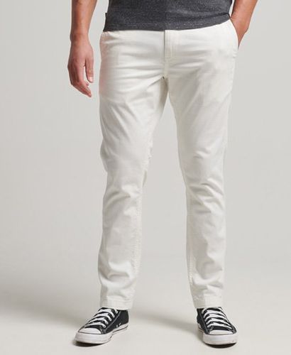 Men's Slim Fit Chinos Cream / Ecru - Size: 28/32 - Superdry - Modalova