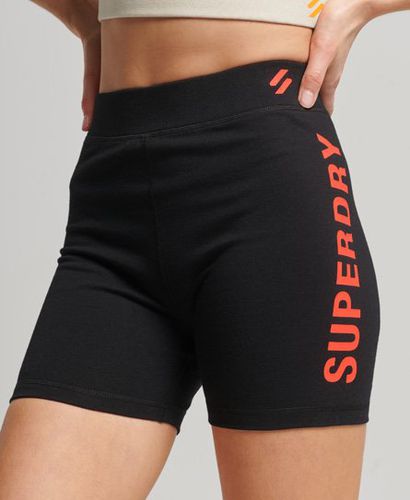 Women's Code Core Sport Cycle Shorts / /Hyper Coral - Size: 10 - Superdry - Modalova