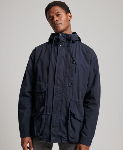 Men's Men's Fully Lined Hooded Deck Jacket, Blue, Size: L - Superdry - Modalova
