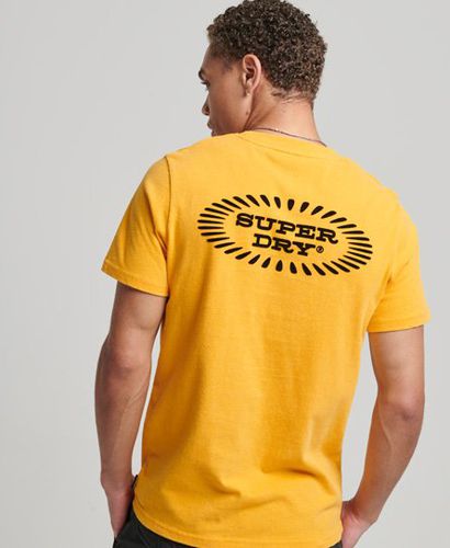 Men's Vintage Record Label T-Shirt Yellow / Springs Yellow - Size: L - Superdry - Modalova