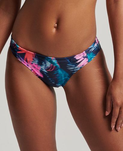 Women's Ruched Recycled Bikini Briefs / Fluro Tropic - Size: 10 - Superdry - Modalova