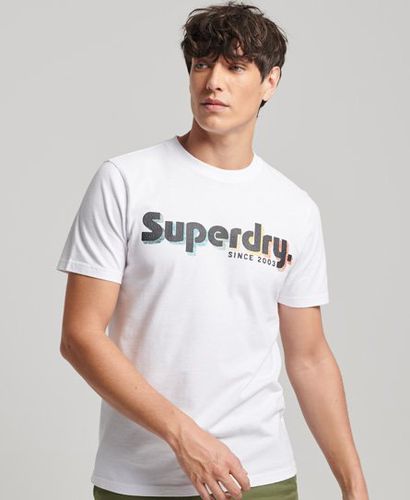 Men's Terrain Logo Print Relaxed Fit T-Shirt White / Optic - Size: Xxl - Superdry - Modalova