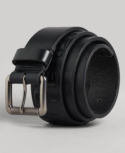Men's Vintage Branded Belt Black / Black Emboss - Size: L - Superdry - Modalova