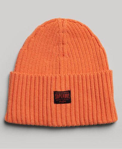 Women's Workwear Knitted Beanie Orange / Jaffa Orange - Size: 1SIZE - Superdry - Modalova