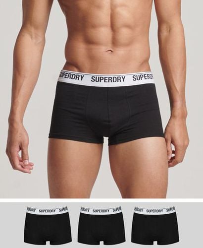 Men's Organic Cotton Trunk Triple Pack Black / Black/Optic Black - Size: S - Superdry - Modalova