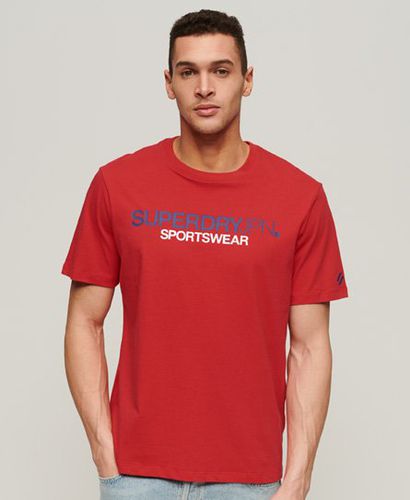 Men's Superdry x Ringspun Football England T-Shirt in Varsity Red