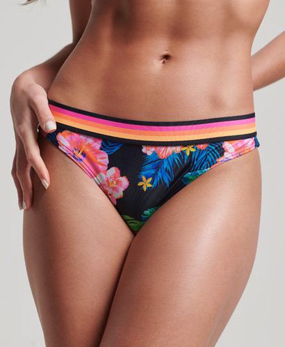 Women's Vintage Logo Recycled Bikini Briefs Multiple Colours / Hibiscus Pop Navy - Size: 8 - Superdry - Modalova