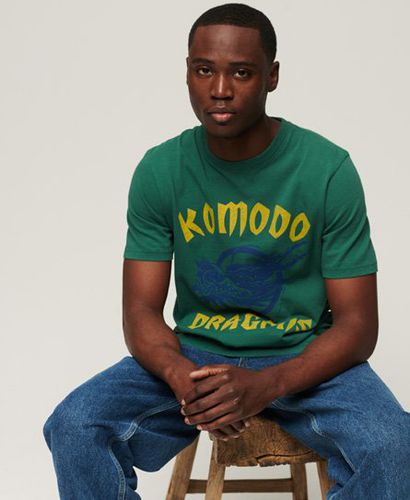 Men's x Komodo Classic Dragon T-Shirt Green / Pine Green - Size: M - Superdry - Modalova