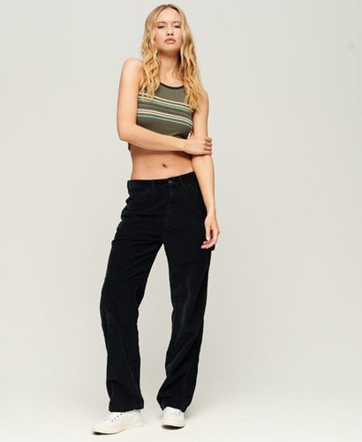 Women's Cord Carpenter Trousers / Eclipse - Size: 32/32 - Superdry - Modalova