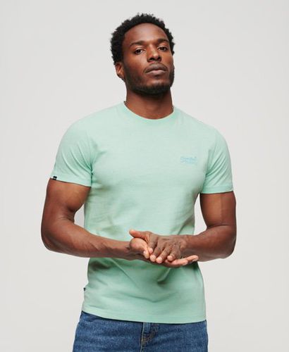 Men's Organic Cotton Essential Logo T-Shirt / Spearmint Marl - Size: M - Superdry - Modalova
