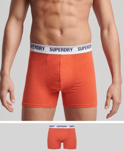 Men's Organic Cotton Boxers Single Pack / Bright Marl - Size: S - Superdry - Modalova