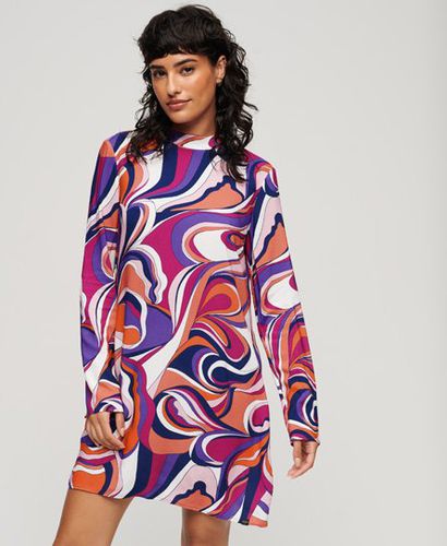 Women's Langärmeliges Minikleid mit Print // - Größe: 38 - Superdry - Modalova