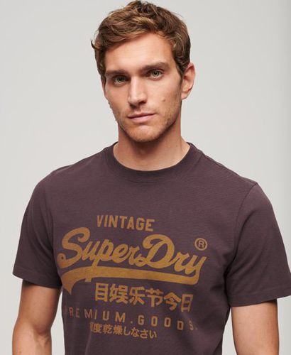 Men's Classic Logo Print Vintage Premium Goods T Shirt, and , Size: S - Superdry - Modalova