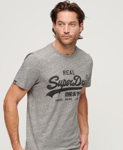 Men's Vintage Logo T-Shirt Grey / Athletic Grey Marl - Size: L - Superdry - Modalova