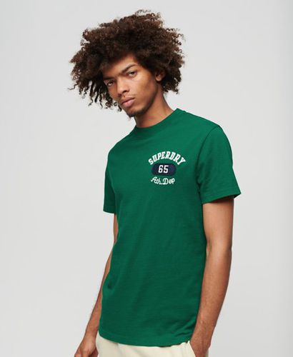 Men's Embroidered Superstate Athletic Logo T-Shirt / Emerald - Size: Xxxl - Superdry - Modalova